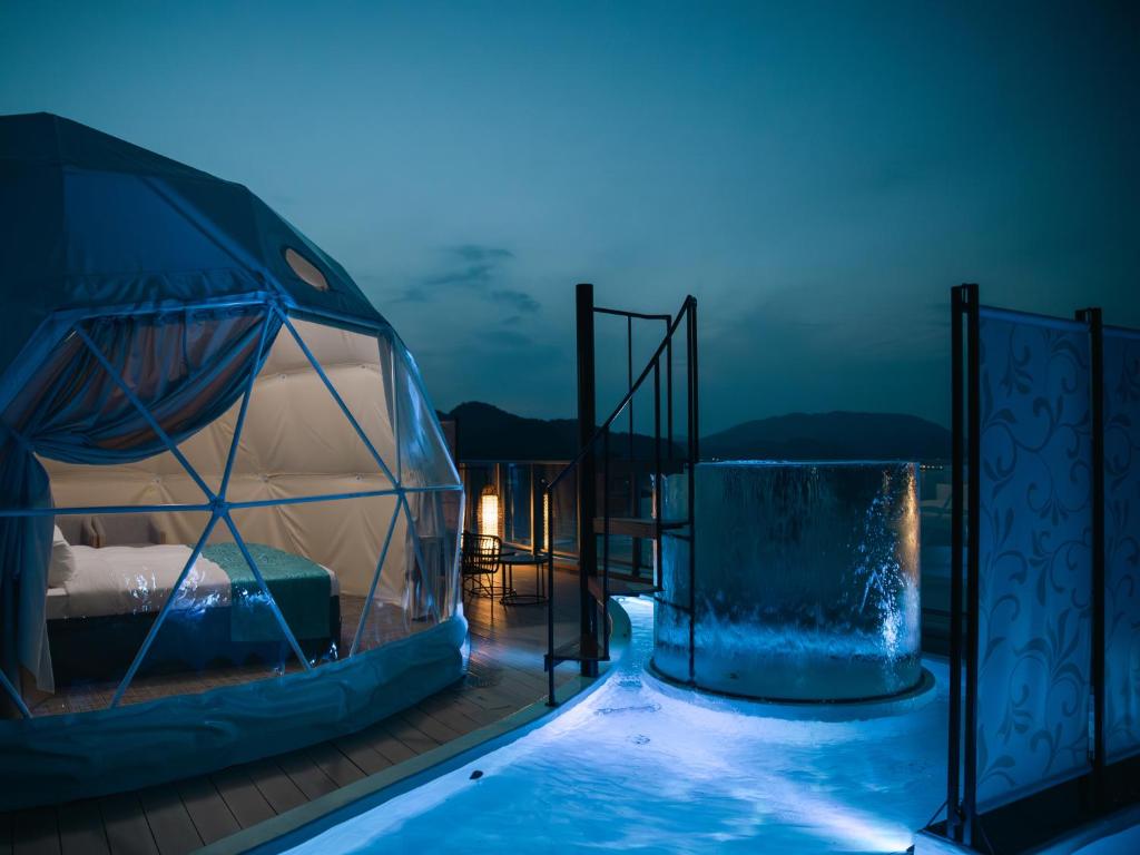 北九州系島 推薦住宿 Alba HOTEL&Glamping 夜景